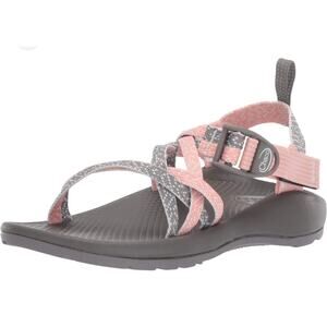 Chaco ZX/1 Kids Strappy Sandals Hiking Outdoor Sports Gray & Pink‎ Size 1